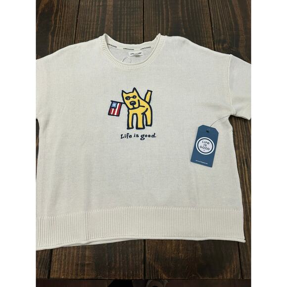 Life is Good short Sleeves sweater XL NEW - Picture 6 of 9